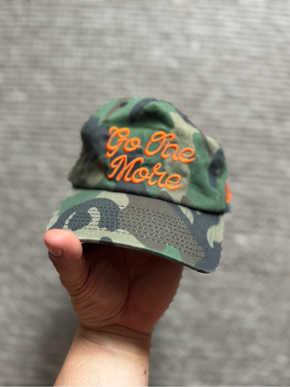 BPN *Limited Run* Camo 'Go One More' Embroidered Baseball Cap